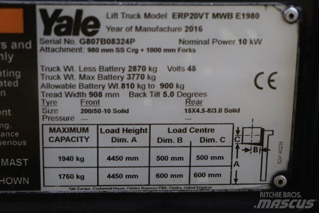 Yale ERP20VT El gaffeltrucks