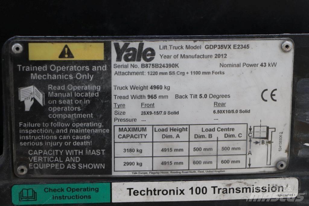 Yale GDP35VX Diesel gaffeltrucks