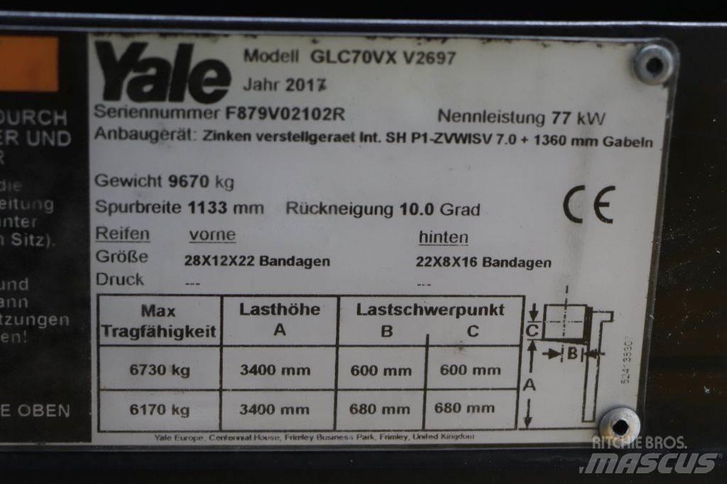Yale GLC70VX LPG gaffeltrucks
