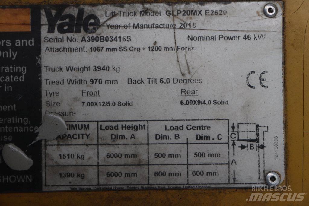 Yale GLP20MX LPG gaffeltrucks