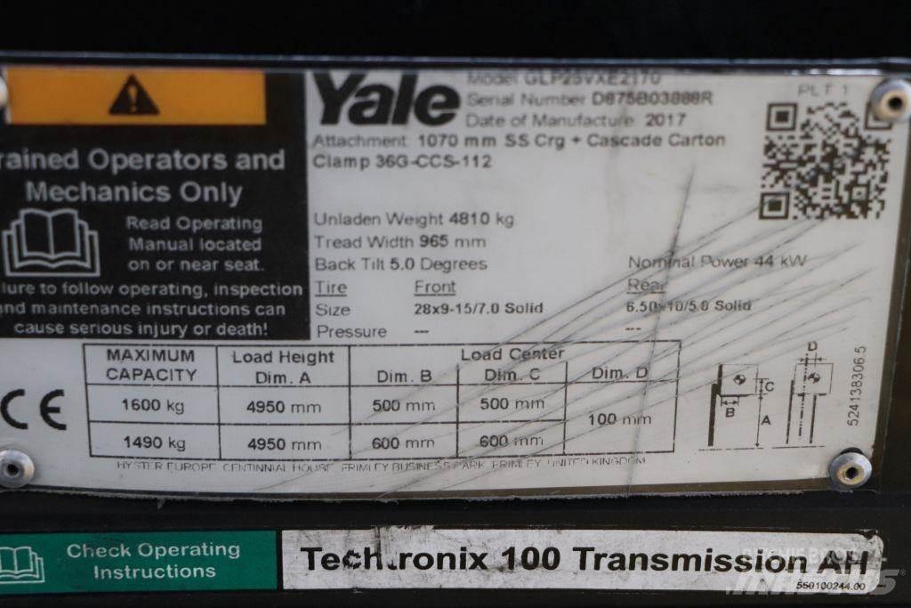 Yale GLP25VX LPG gaffeltrucks