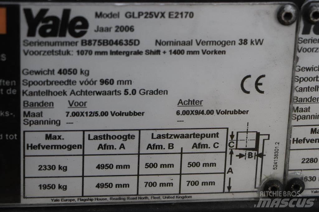 Yale GLP25VX LPG gaffeltrucks