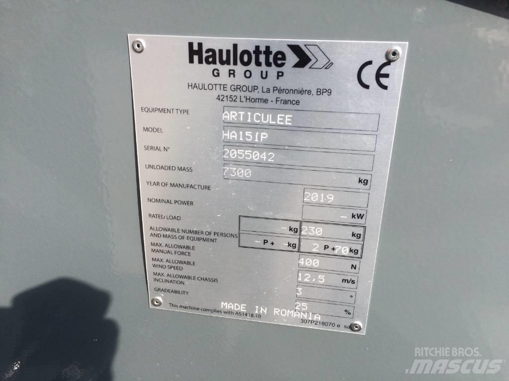 Haulotte HA 15 IP Bomlifte med knækarm