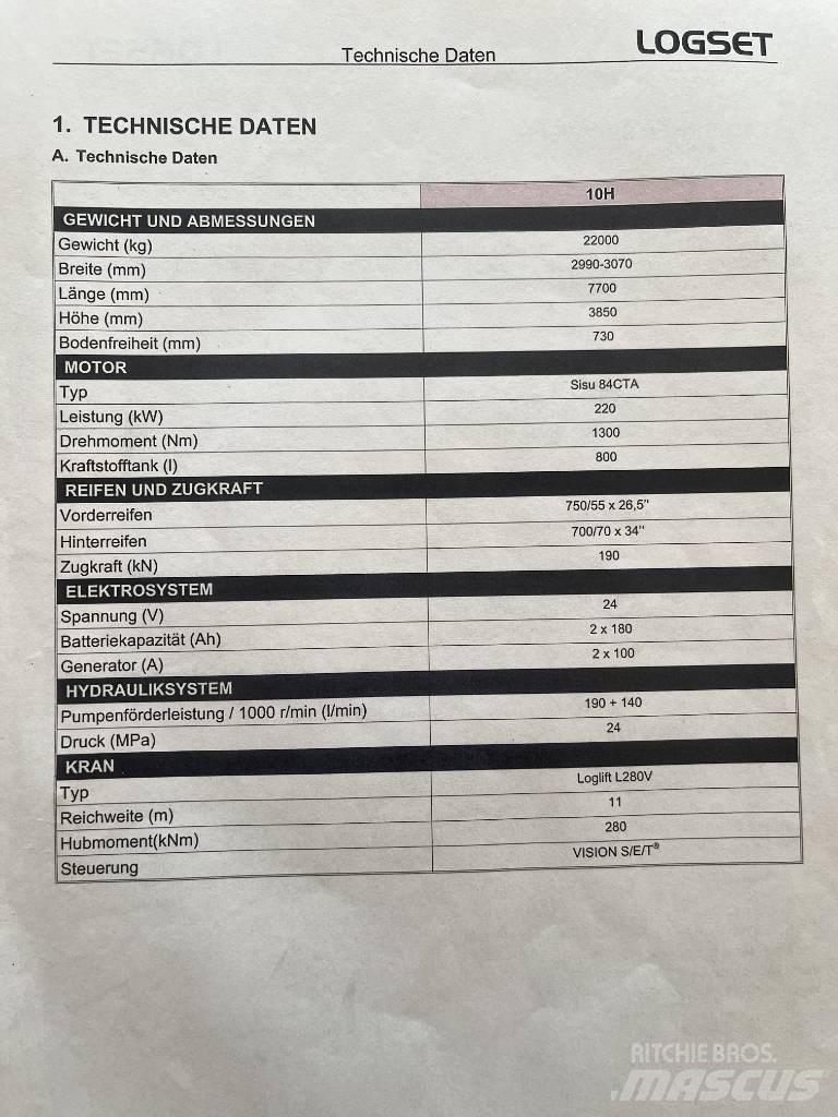Logset 10H Skovningsmaskiner