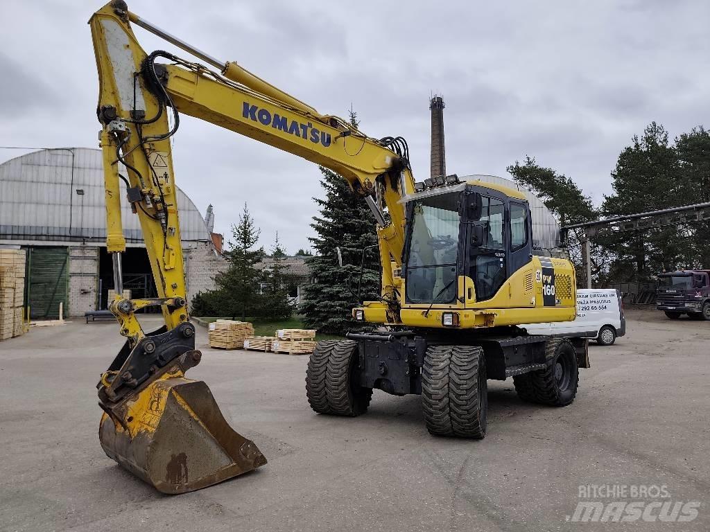 Komatsu PW 160-7E0 Gravemaskiner på hjul
