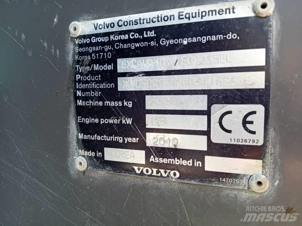Volvo ECR 235 E Gravemaskiner på larvebånd