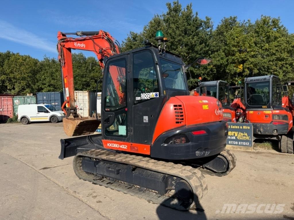Kubota KX 080-4a2 Midi-gravemaskiner 7t - 12t