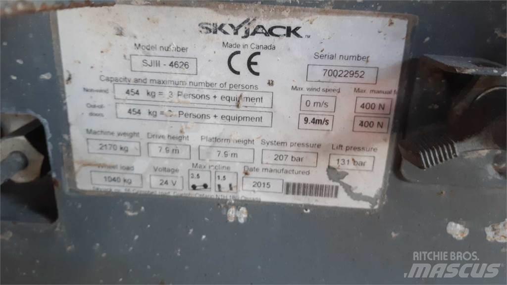 SkyJack SJIII4626 Saxlifte