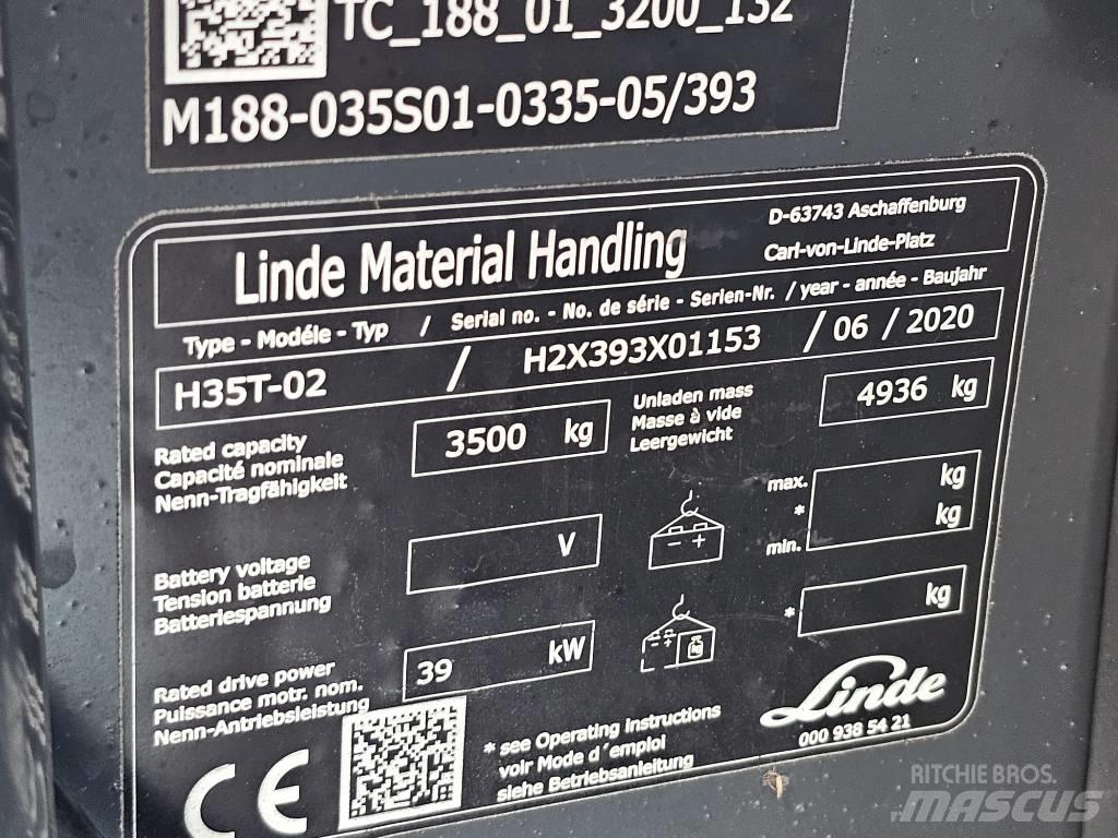 Linde H35T-02 LPG gaffeltrucks