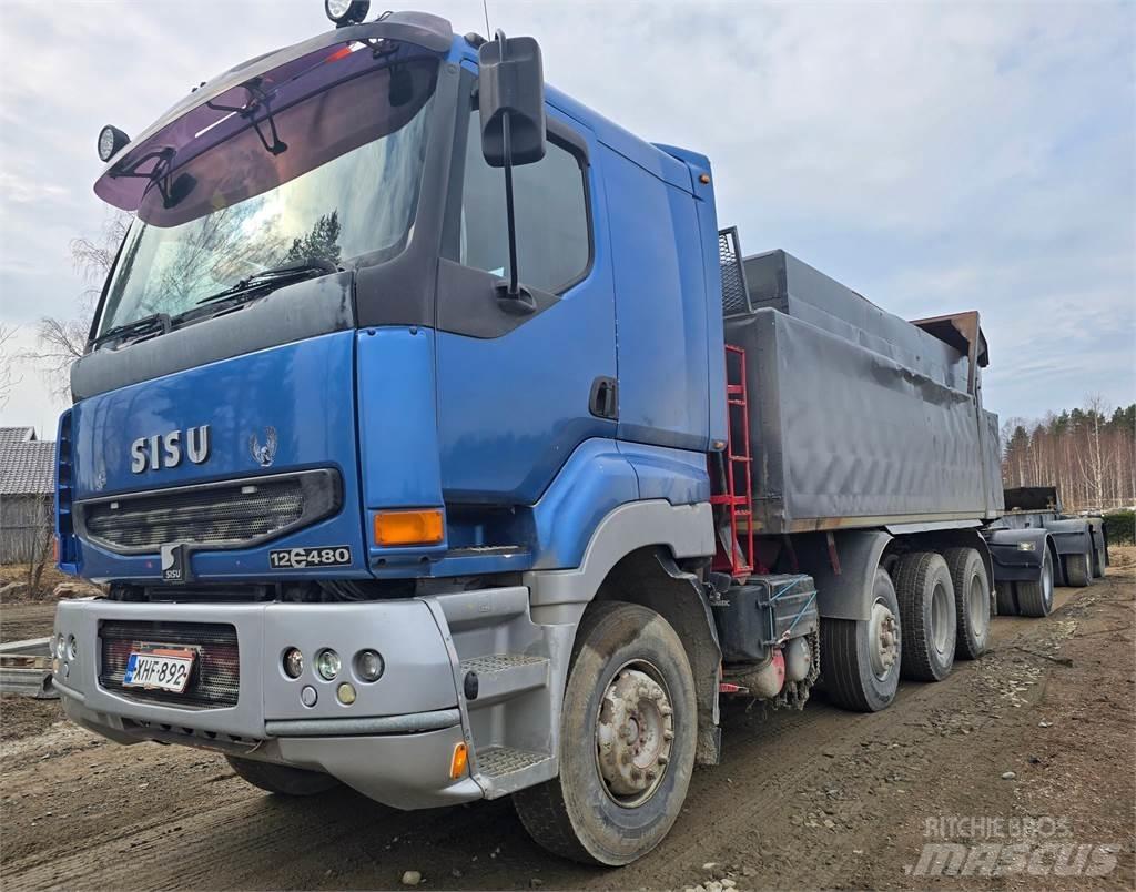 Sisu E12M 8X4 Lastbiler med tip