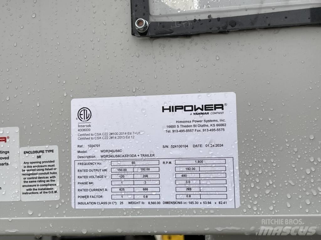 Hipower HRJW-240 Dieselgeneratorer