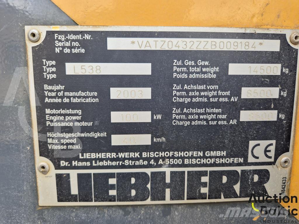 Liebherr L 538 Læssemaskiner på hjul