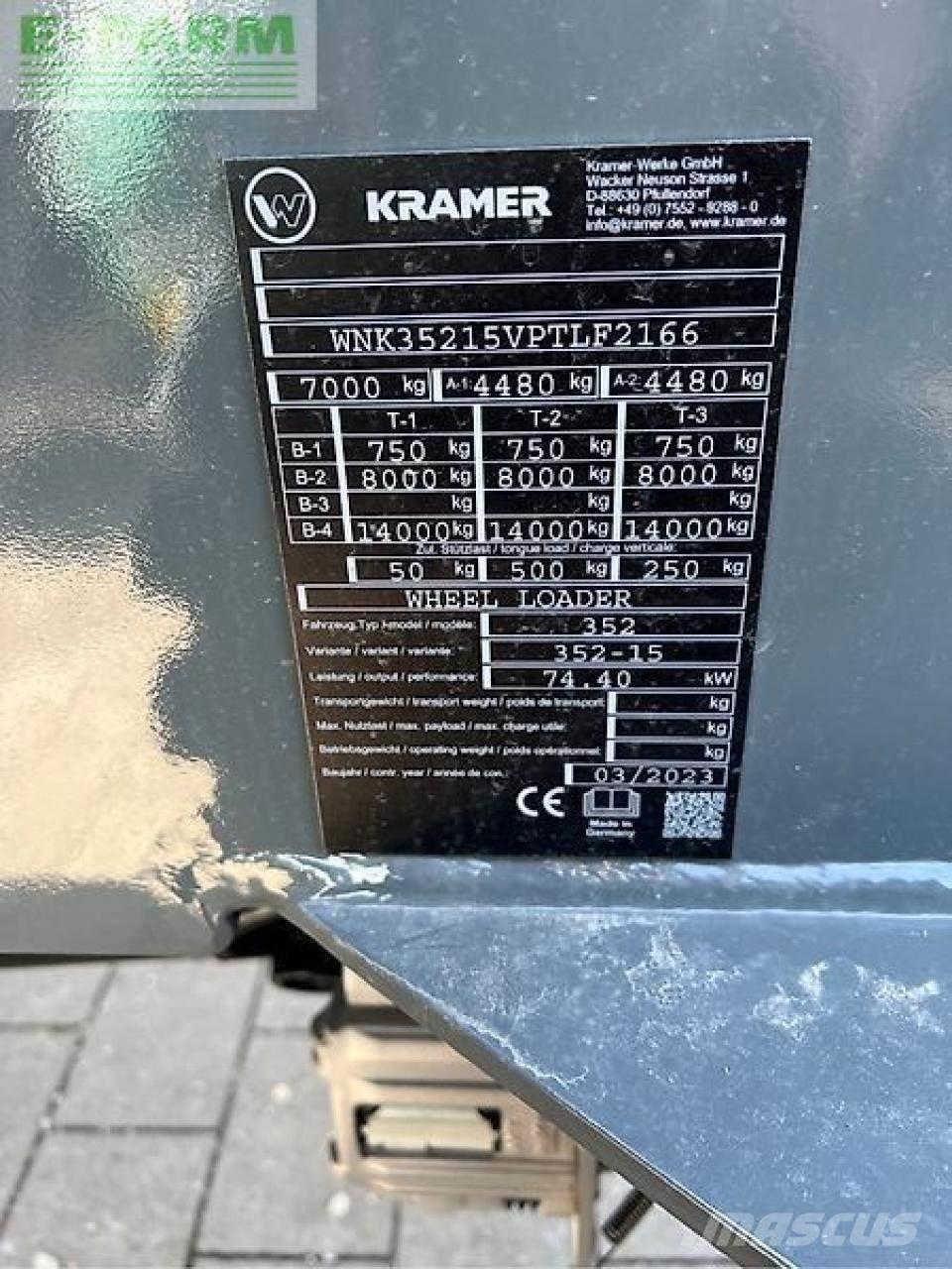 Kramer kl35.8t Teleskoplæssere til landbrug