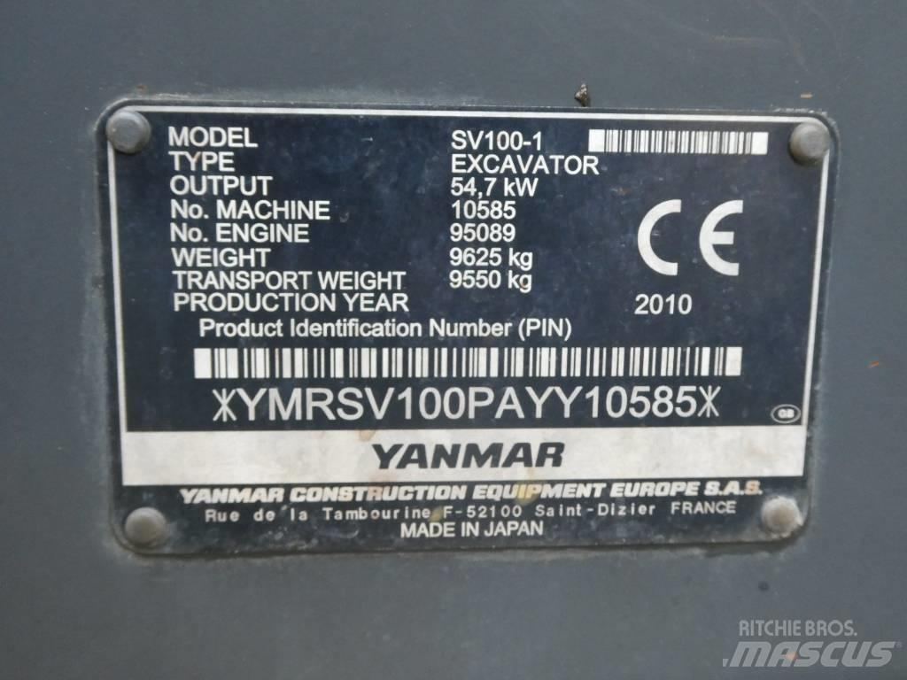Yanmar SV 100-1 Midi-gravemaskiner 7t - 12t