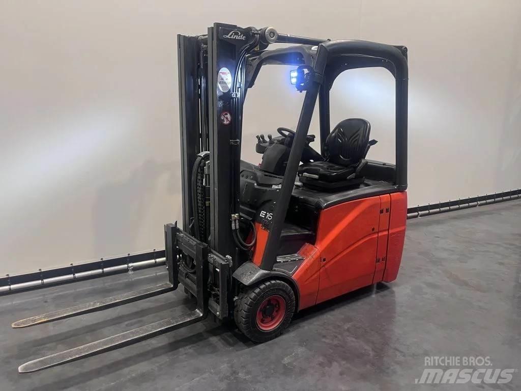 Linde E 16 H-01 El gaffeltrucks