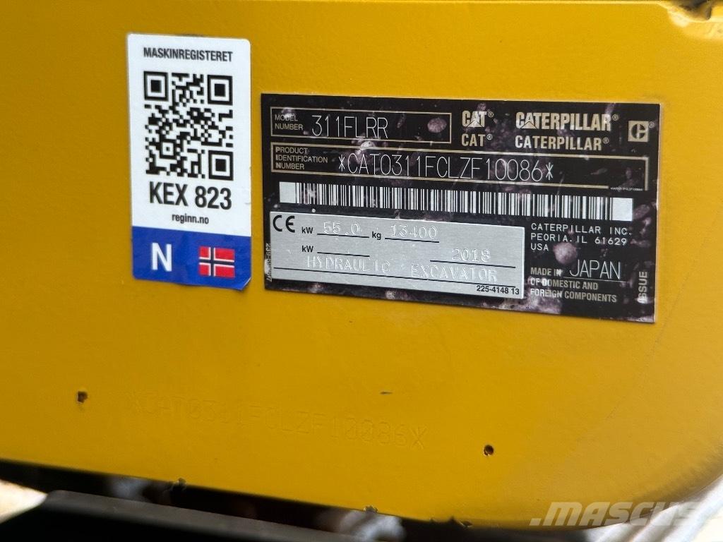 CAT 311 F LRR Gravemaskiner på larvebånd