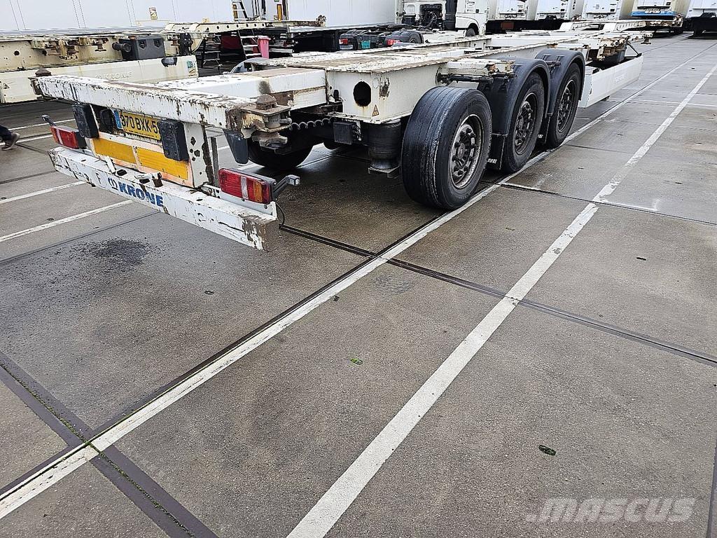 Krone SD Semi-trailer med containerramme