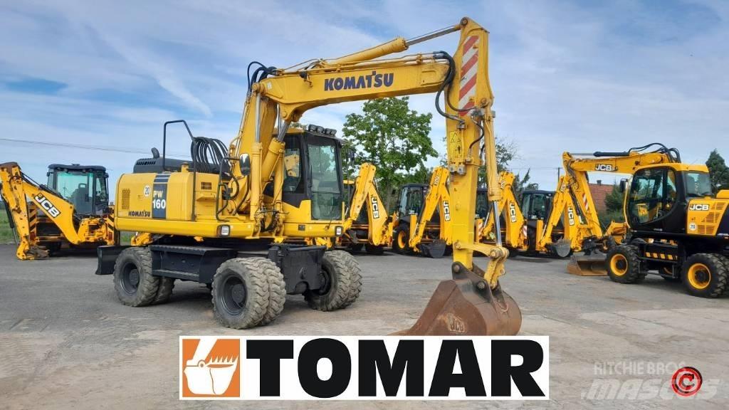 Komatsu PW 160-7 Gravemaskiner på hjul