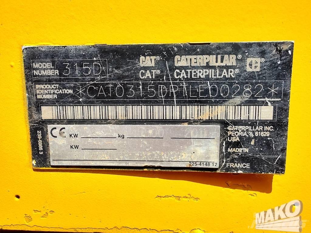 CAT 315 D Gravemaskiner på larvebånd