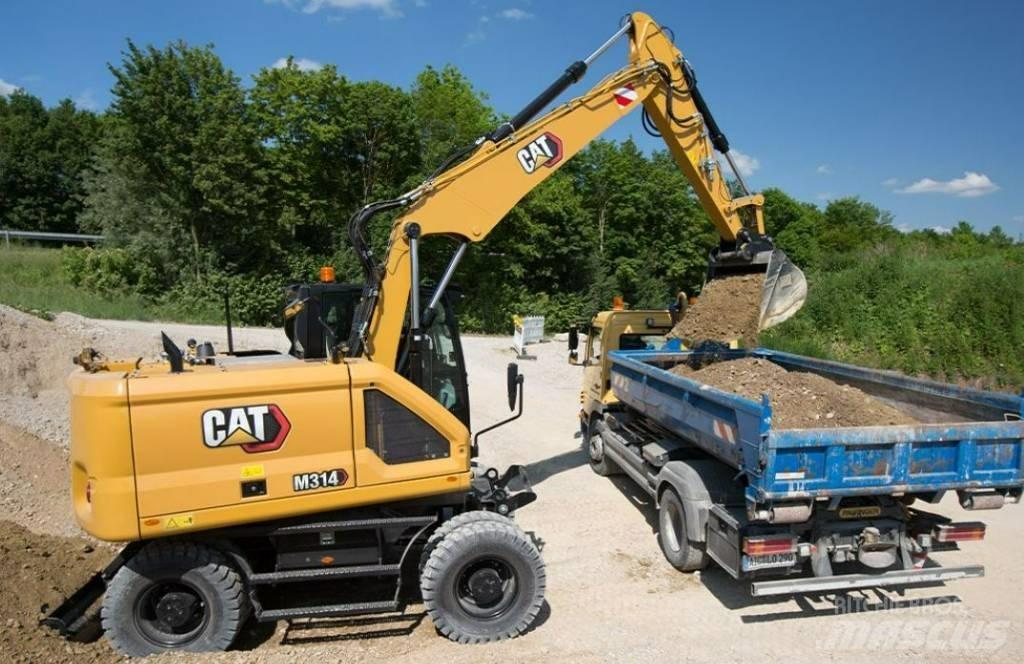 CAT M 314 UTHYRES Gravemaskiner på hjul