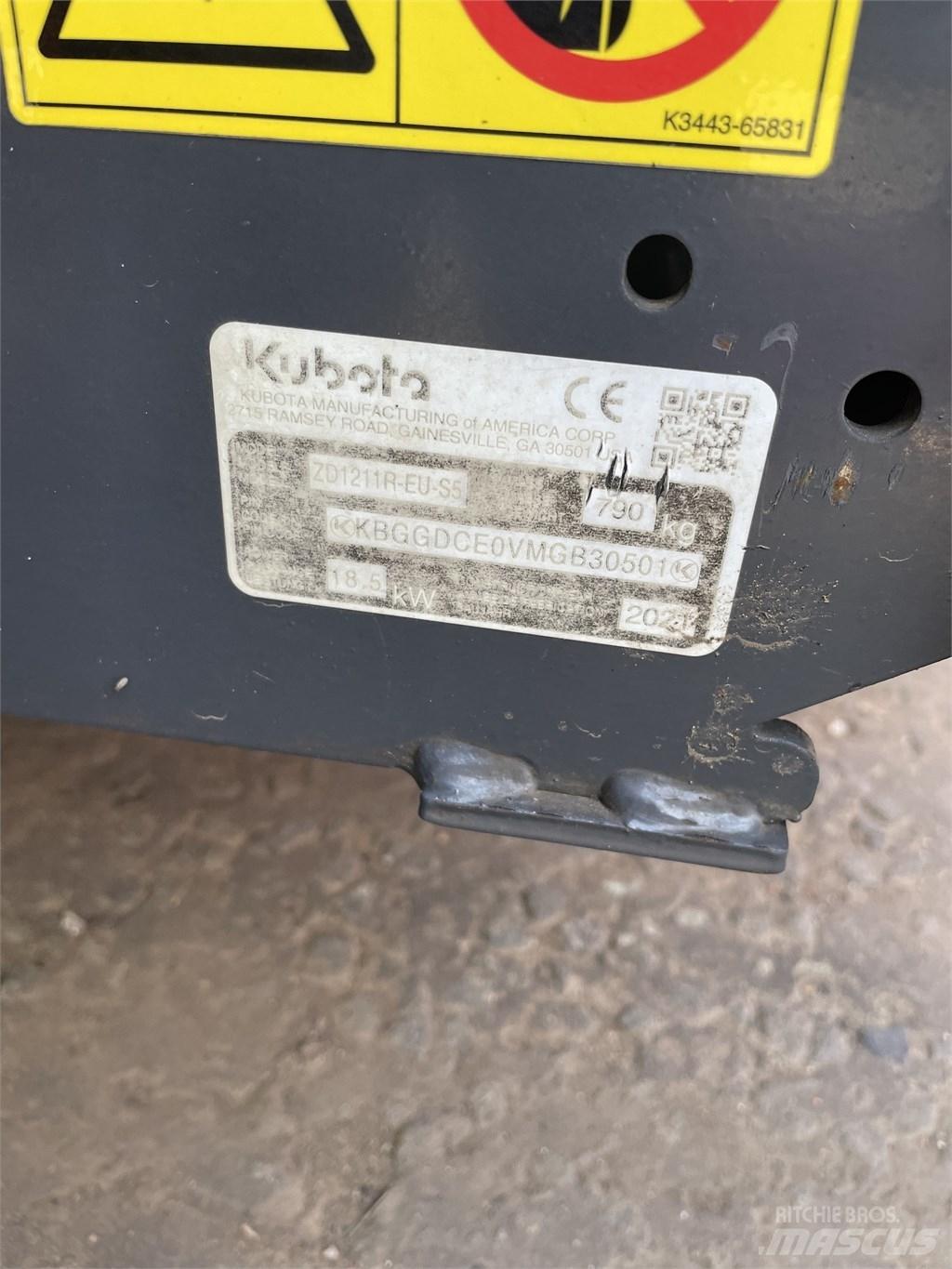 Kubota ZD 1211 Traktorklippere