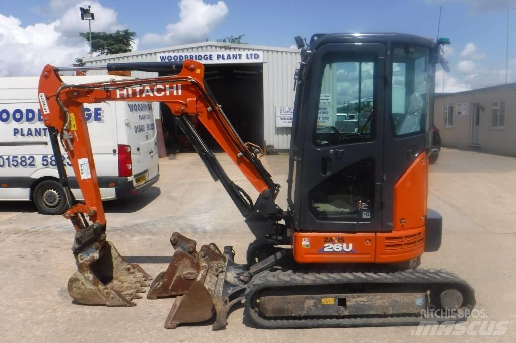 Hitachi ZX 26 U-6 Minigravemaskiner