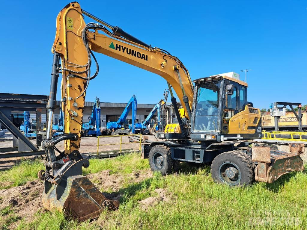 Hyundai HW140 Gravemaskiner på hjul