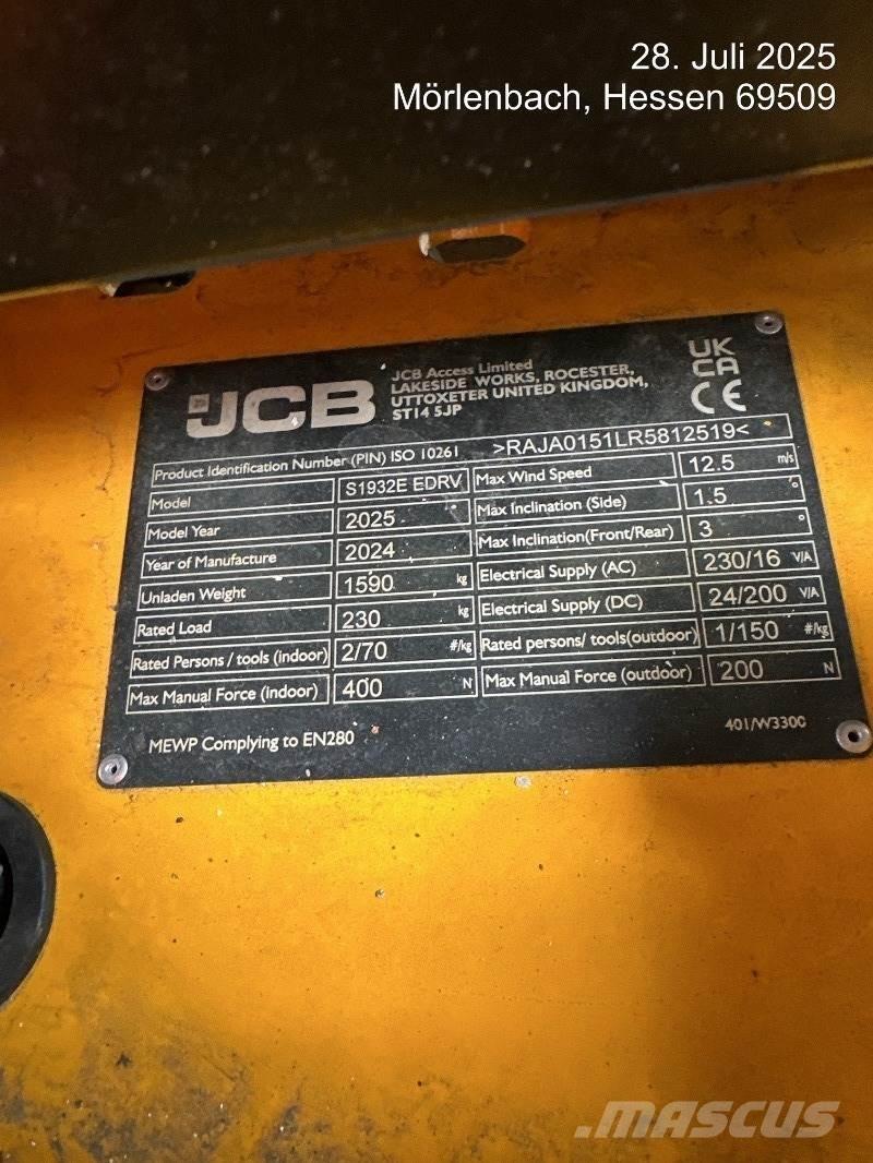 JCB S1932E Saxlifte