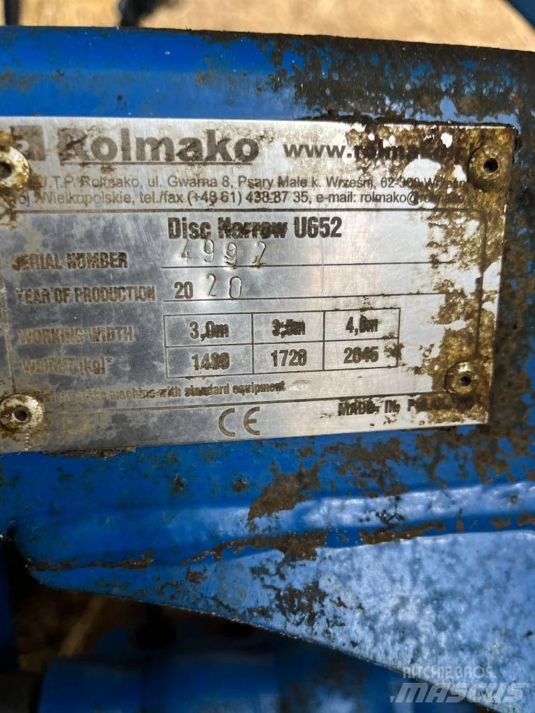 Rolmako U652 Tallerkenharver