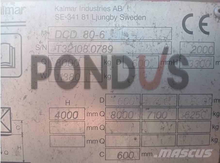 Kalmar DCD 80-6 Diesel gaffeltrucks