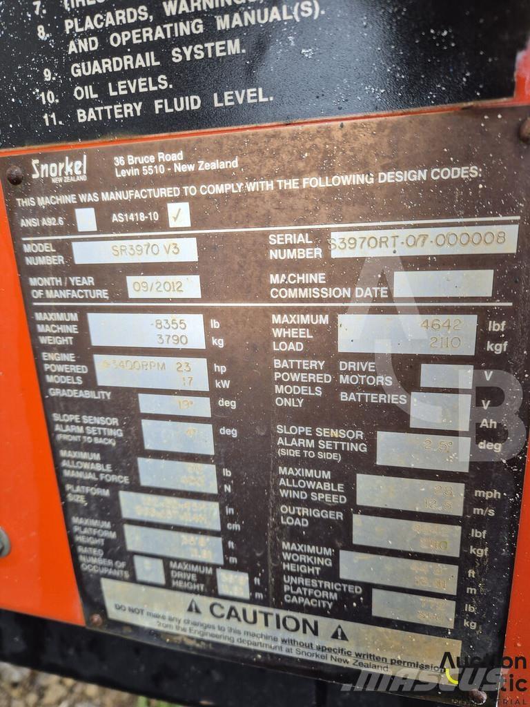 Snorkel S3970RT Saxlifte