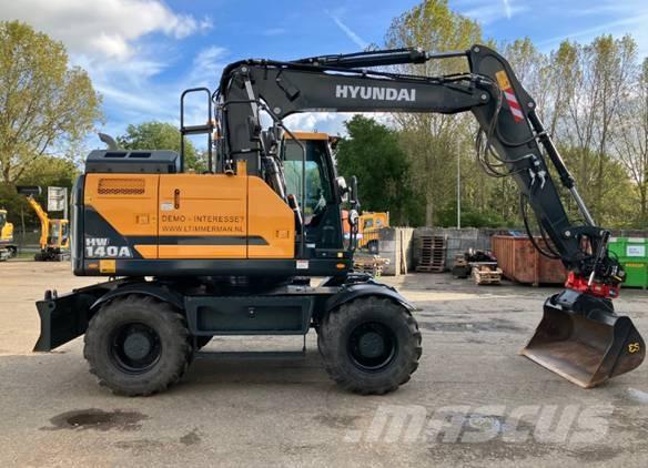 Hyundai HW140A Gravemaskiner på hjul
