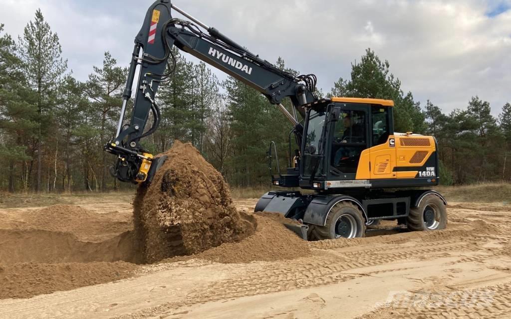 Hyundai HW140A Gravemaskiner på hjul