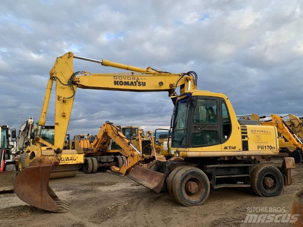 Komatsu PW 170 ES Gravemaskiner på hjul