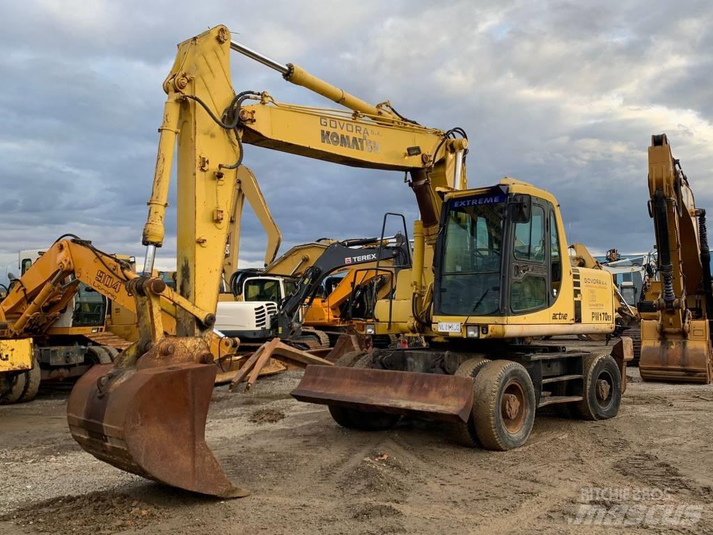 Komatsu PW 170 ES Gravemaskiner på hjul