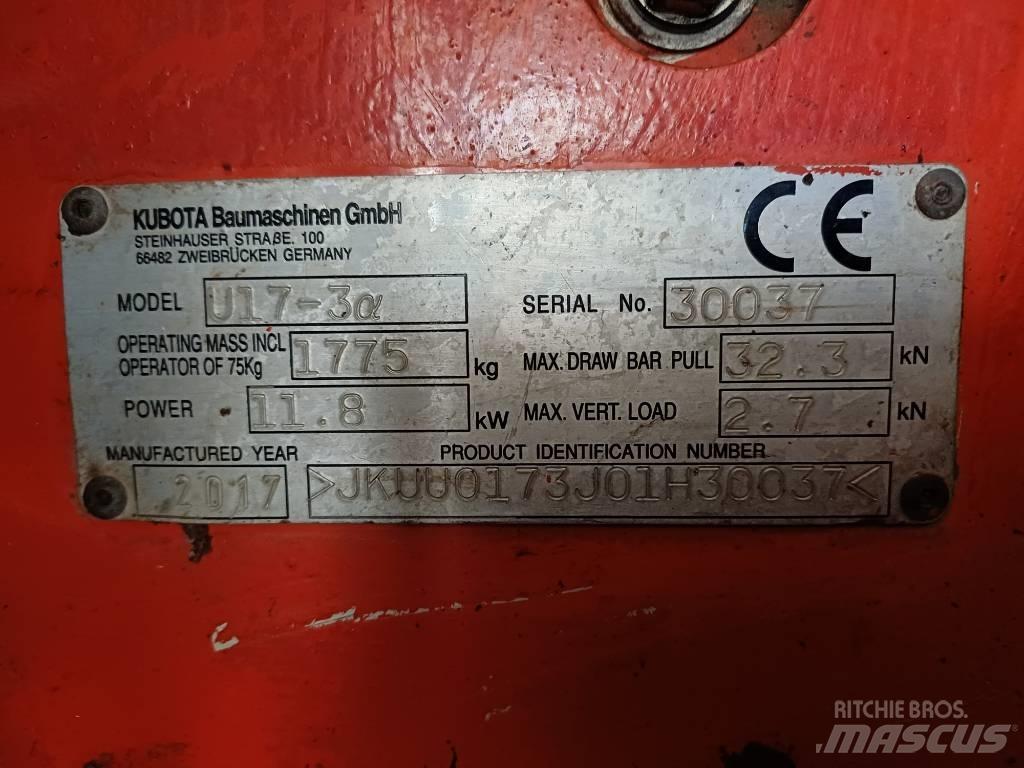 Kubota U 17-3 Minigravemaskiner