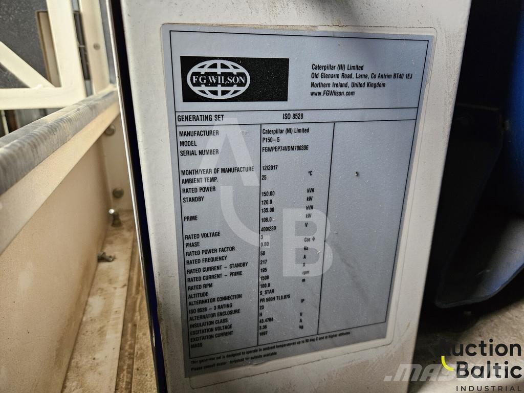 FG Wilson P150-5 Dieselgeneratorer