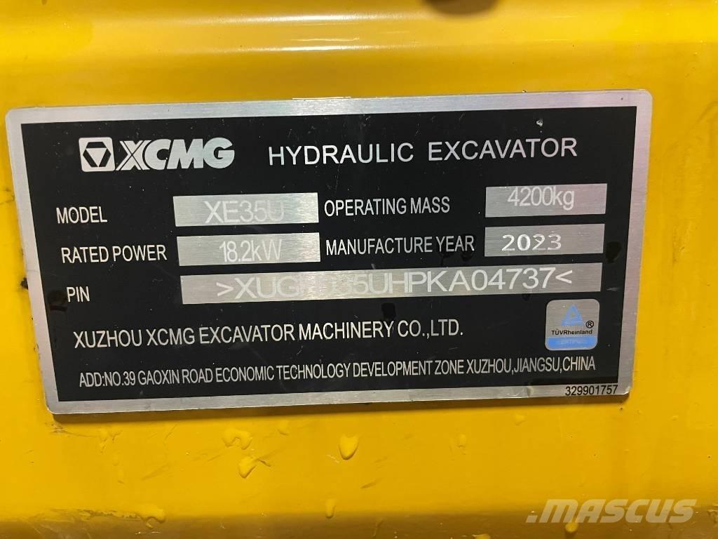 XCMG XE 35 U Minigravemaskiner