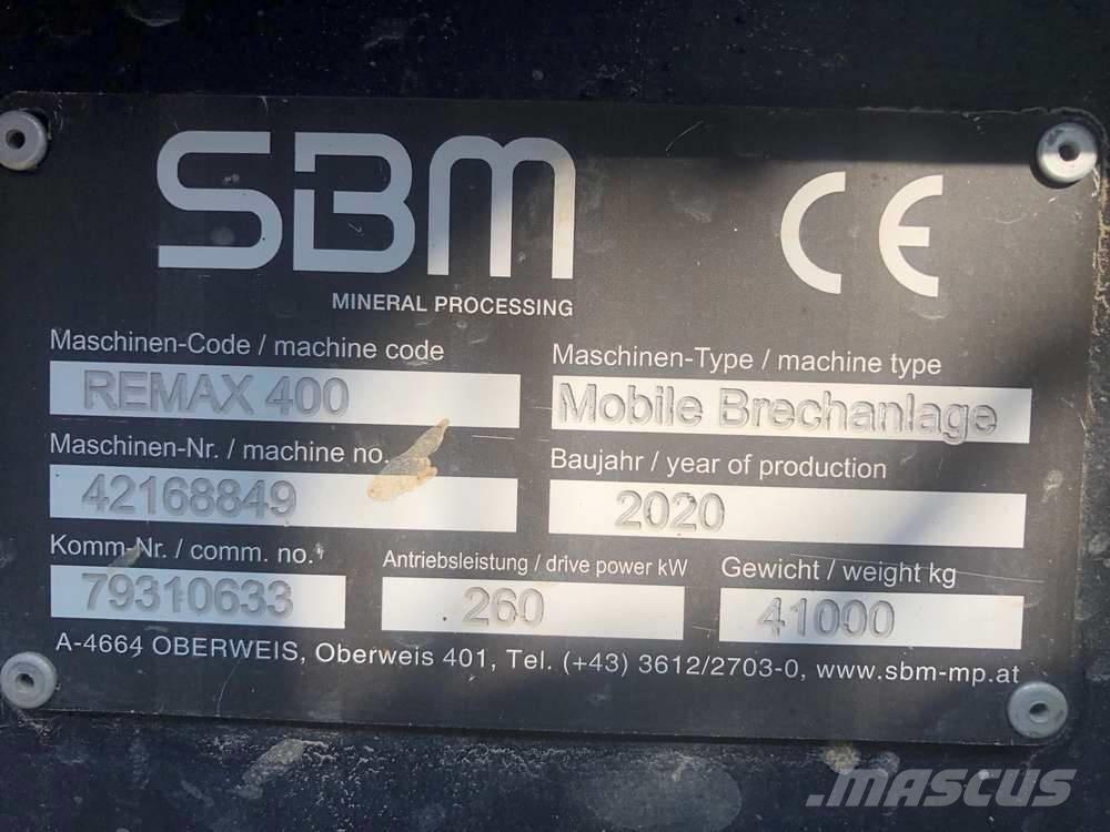 SBM Remax 400 Mobile knusere