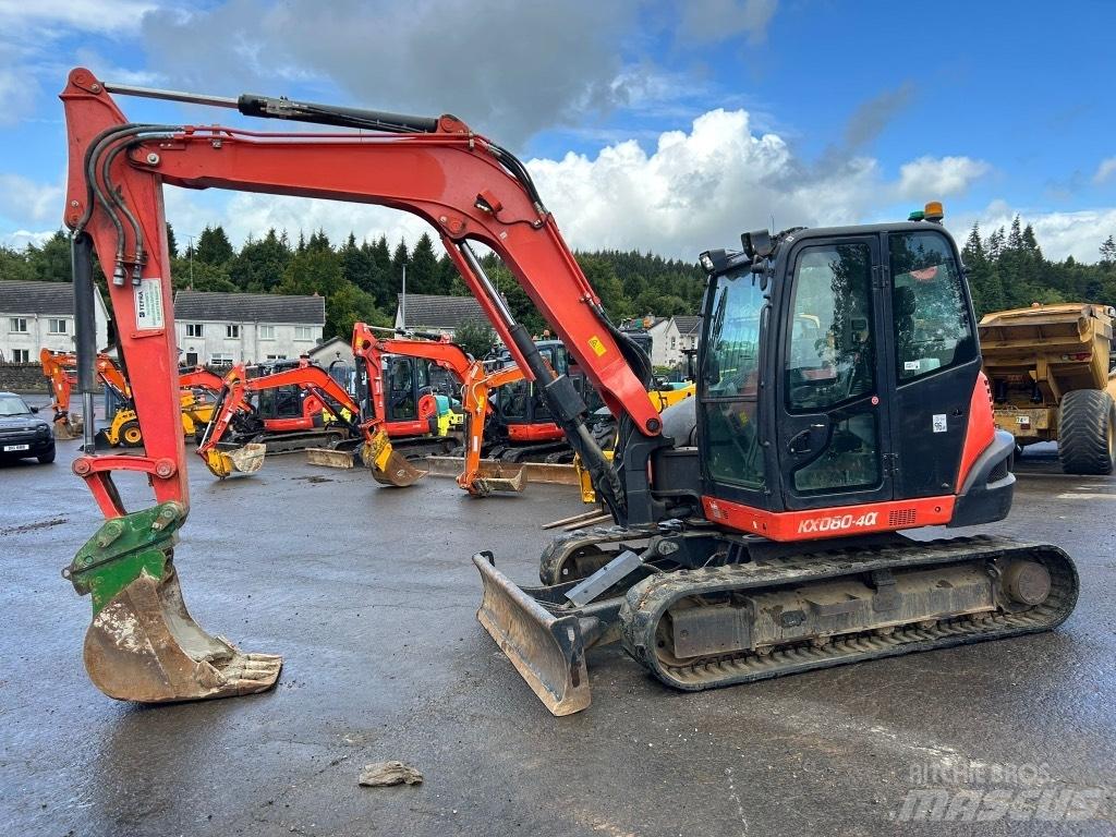 Kubota KX080-4 Midi-gravemaskiner 7t - 12t