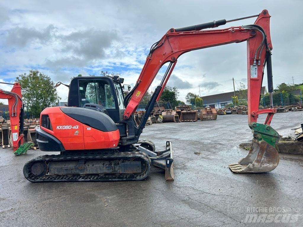 Kubota KX080-4 Midi-gravemaskiner 7t - 12t