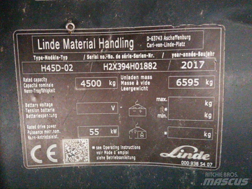 Linde H45D-02 Diesel gaffeltrucks