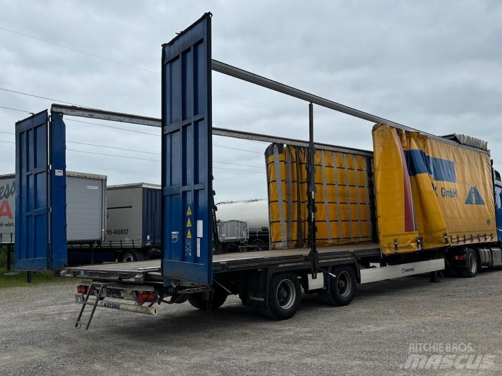 Krone Mega 2achs Semi-trailer med Gardinsider