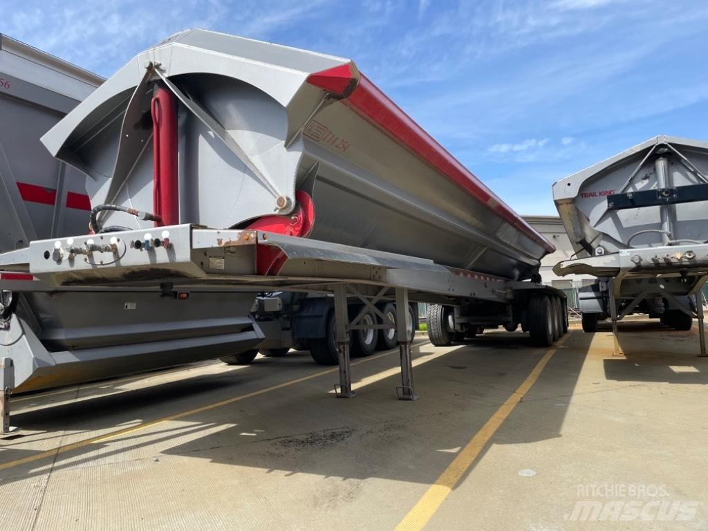  OSW 4 Axle Side Dump Anhænger med tip