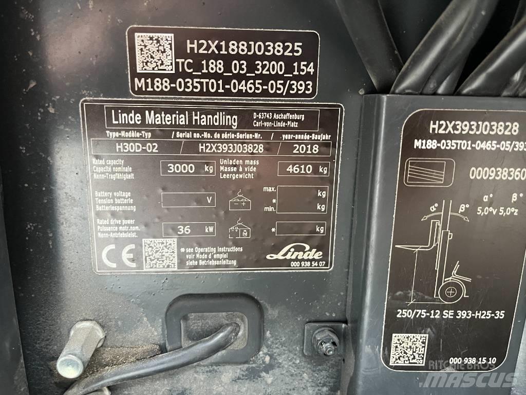 Linde H30D-02 Diesel gaffeltrucks