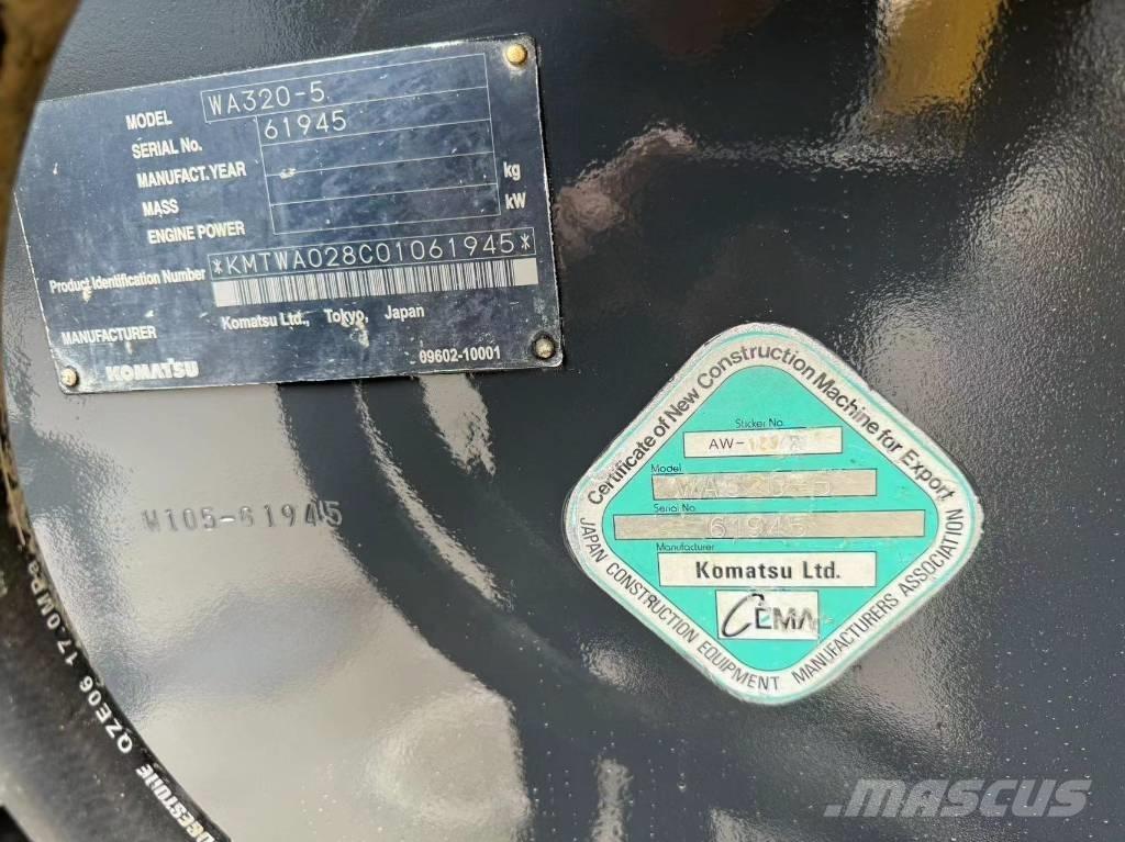 Komatsu WA 320-5 Læssemaskiner på hjul