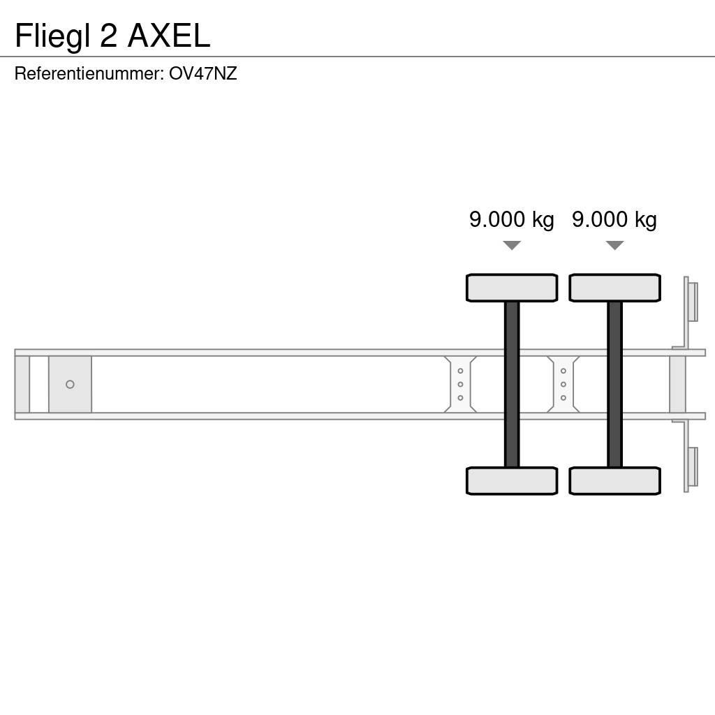 Fliegl 2 AXEL Semi-trailer blokvogn