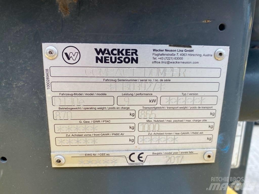 Wacker Neuson DT10e Bælte-tipvogn