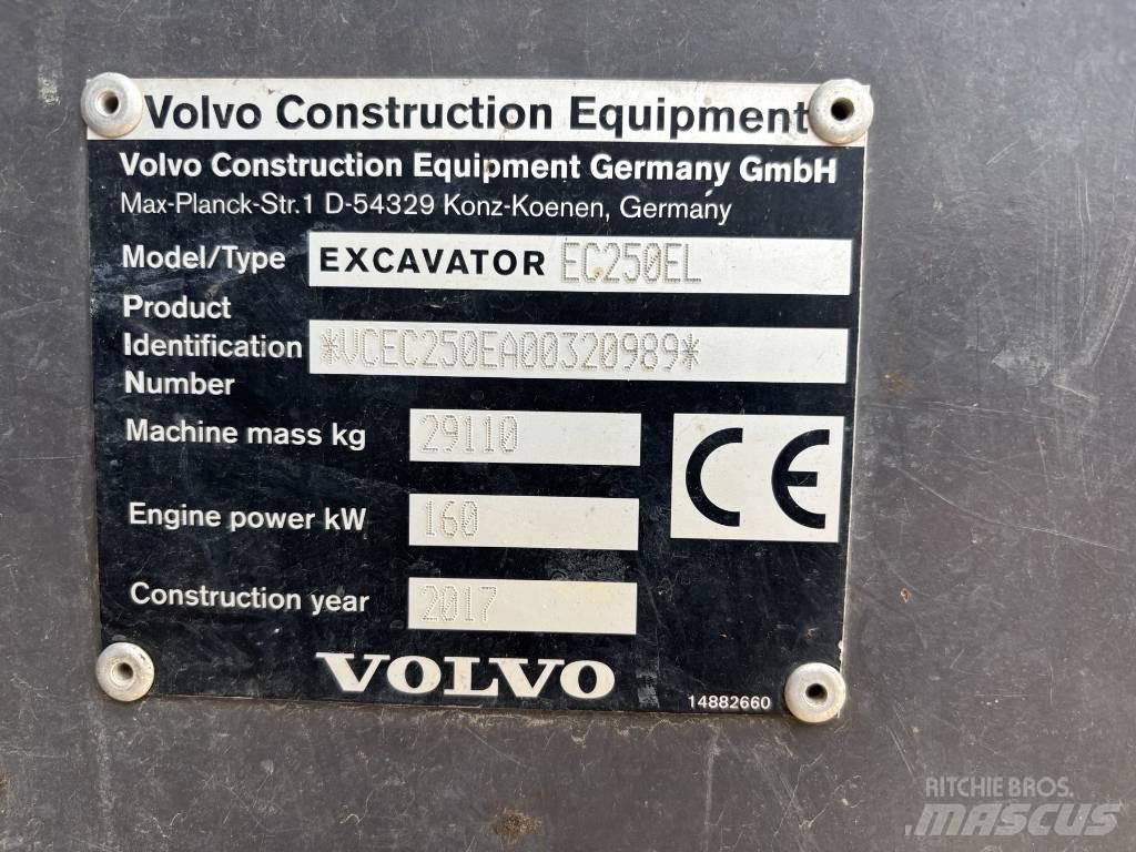 Volvo EC 250 EL Gravemaskiner på larvebånd
