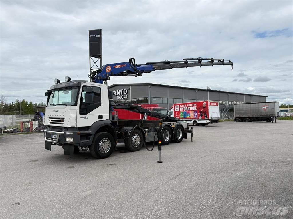 Iveco 410T45 8x4 Lastbil med kran